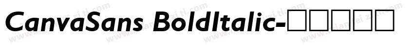 CanvaSans BoldItalic字体转换
